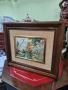 Прекрасна антикварна авторска картина емайл , снимка 5