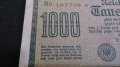 Колекционерска банкнота 1000 райх марки 1922година - 14610, снимка 3