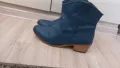 Сини боти естествена кожа , снимка 4