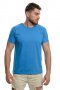 Нова мъжка изчистена тениска в син цвят, снимка 5
