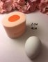 3d яйце 2 - 4 см силиконов молд форма калъп фондан гипс шоколад декор, снимка 1 - Форми - 40347334