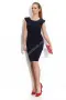 Права тъмно синя рокля арт.0390BLUE1, снимка 2