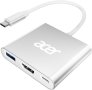 Acer USB C хъб, 3 в 1 с 5Gbps USB 3.0 GEN1 порт, 4K HDMI и PD Max 100W, снимка 1