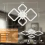 LED Таванна Лампа 24W с 4 Пръстена – Димируема, 3000K–6500K, с Дистанционно – Бяла, снимка 5