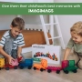 IMAGIMAGS Магнитни строителни плочки, Комплект влакчета от 18 части, снимка 4