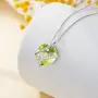 Сребърна колие 925 за сестра „Sisters“ с камък и надпис Love You Forever, сърце, снимка 3