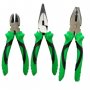 Комплект клещи Automat, 3бр, С гимирани дръжки, Зелен, снимка 1