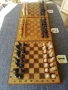 Шах с фигури и професионална дъска от 70-те години,  N:2 дървен шах и фигури, мно., снимка 1
