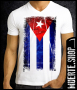 Тениска с щампа CUBAN FLAG, снимка 1 - Тениски - 36499315
