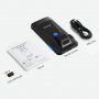 Скенер за баркод Eyoyo, Bluetooth 1D 2D QR код, ръчен скенер със скоба за гърба, USB и безжичен, 7 ч, снимка 1