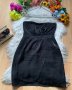 Черна рокля с лъскав ефект, снимка 1 - Рокли - 42113396