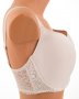 Сутиен в бежово с дантела при гърба макси чашки 70I, снимка 3