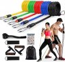 КОМПЛЕКТ ЛАСТИЦИ ЗА ТРЕНИРОВКА POWER RESISTANCE BANDS, снимка 10