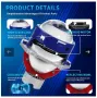 Bi-LED лупи за вграждане във фарове 3 инча,130W 8000, 2бр, снимка 6