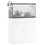 vidaXL Поставка за аквариум, бяла, 81x36x73 см, инженерно дърво, снимка 4