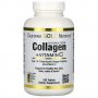 Колаген California Gold Nutrition Hydrolyzed Collagen Peptides + Vitamin C, Type 1 & 3, 250 таблетки, снимка 1