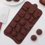 407 Силиконова форма за коледни шоколадови и желирани бонбони, снимка 1