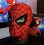 Маска Спайдърмен Марвел с мигащи магнитни светещи очи дистанционно пръстен Spiderman Marvel карнавал, снимка 3