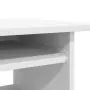 vidaXL Бюро, бяло, 80x45x74 см, инженерно дърво, снимка 8