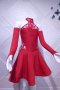 Червена детска рокля за спортни танци, снимка 2