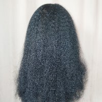 Черна къдрава перука за парти 45 см , снимка 5 - Аксесоари за коса - 42635924
