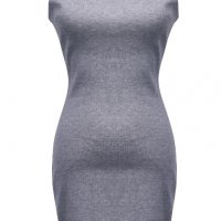 Дамска секси рокля пола горнище без ръкави и рамена блуза риза тънка материя къса мини рокля тениска, снимка 9 - Рокли - 37664019