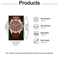 Стилен мъжки кварцов часовник, снимка 2 - Подаръци за мъже - 40809695