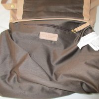 ZARA естествена кожа дамска чанта в цвят пудра, снимка 7 - Чанти - 25661019