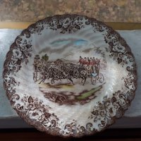 Стар порцелан колекционерска чиния JOHNSON BROS, снимка 3 - Антикварни и старинни предмети - 38439842