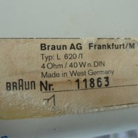Тонколони Braun L 620/1, снимка 13 - Ресийвъри, усилватели, смесителни пултове - 38394561