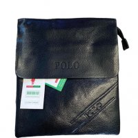 Топ Цена кожена чанта Polo Black, снимка 1 - Чанти - 37096240