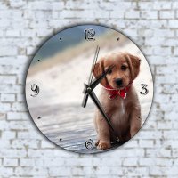 Стенен Часовник - Красиво Бебе Куче, снимка 1 - Стенни часовници - 40305398