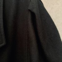 Дълго черно модерно палто,80% вълна, снимка 6 - Палта, манта - 35519840