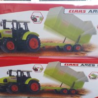 Dickie Toys - Трактор с подвижно ремарке-самосвал Claas Ares Set, 53 cm,, снимка 3 - Коли, камиони, мотори, писти - 31446333