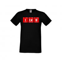 Мъжка тениска Свети Валентин I Lv U, снимка 1 - Тениски - 35649883