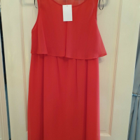 Страхотна червена лятна рокля за бременни H & M, снимка 1 - Дрехи за бременни - 36551833