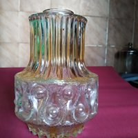 пет стъкла за полилей,настолна лампа арт деко, снимка 1 - Полилеи - 29717041