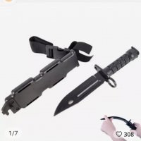 Тактически гъвкав каучуков нож за обучение и тренировки, снимка 1 - Бойно оръжие - 38092016