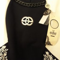 Маркова рокля POP ELITE , Италия , чисто нова с етикета, №38 , с орнаменти , камъни , апликации , снимка 3 - Рокли - 37415500