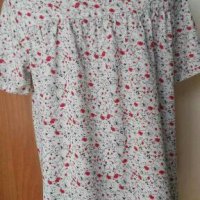 Лека блуза на цветя🍀❤M/L -XL❤🍀4379, снимка 3 - Тениски - 36685580