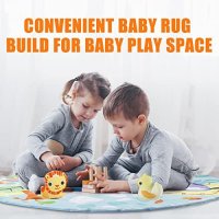 Нова Бебешка подложка за игра Мат с 5 висящи звукови играчки подарък дете, снимка 5 - Играчки за стая - 42241898