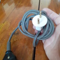 Стар захранващ кабел,Съединителен шнур #4, снимка 3 - Антикварни и старинни предмети - 31571999