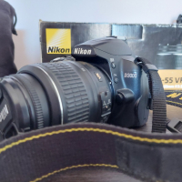Nikon D3000 AF-S DX VR Zoom-Nikkor 55-200mm f/4-5.6G IF-ED, снимка 6 - Фотоапарати - 36550602