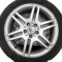 Алуминиеви джанти AMG 5x112 с гуми R17 Mercedes-Benz C-Class 204 (W/S/C) 2007-2014 ID: 114504, снимка 5 - Гуми и джанти - 42904369