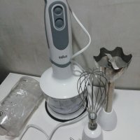 Ръчен пасатор Braun MultiQuick 5 MQ 5235 WH 3 в1с чопър, купа и приставка за разбъркване и пасатор, снимка 4 - Чопъри и пасатори - 40568547