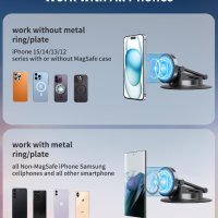 JOYEKY Супер магнитна стойка за автомобил за телефон iPhone, Huawei, снимка 5 - Аксесоари и консумативи - 44438185