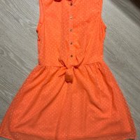 Неонова детска рокля H&M / рокля за момиче, снимка 1 - Детски рокли и поли - 42038953