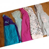 Голям лот дрешки за момиче-суитчъри,блузки с дълъг ръкав, долници и спортен екип-размер 134-140см, снимка 14 - Детски анцузи и суичери - 38900320