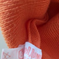 Продавам вълнена фанела с висока яка поло пуловер  Оранжева  , снимка 2 - Блузи с дълъг ръкав и пуловери - 42280123