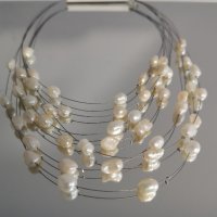 Колиета от естествени перли, снимка 11 - Колиета, медальони, синджири - 38108040